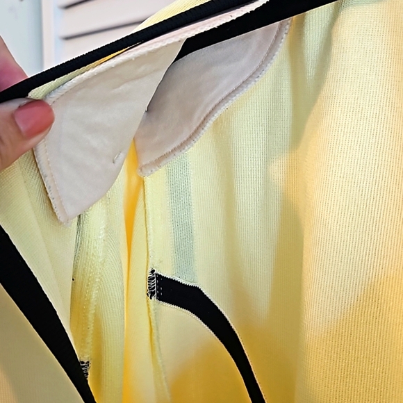 Ming Wang Yellow Contrast Button Knit Blazer - Picture 5 of 7